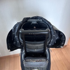 M・U SPORTS MUスポーツ ミエコ ウエサコ ゴルフバッグ キャディバッグ ポパイ オリーブ キャスター、フード付きの画像