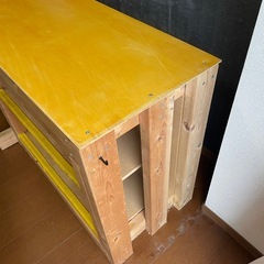 90cm×45cm水槽台　自作の画像