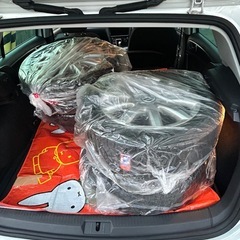 純正アルミ&スタッドレスタイヤの画像