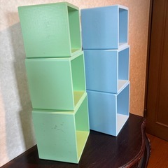 木製見せる収納2色セットの画像