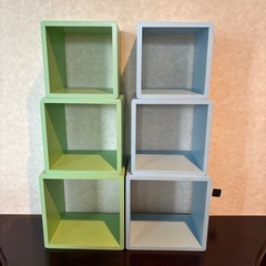 木製見せる収納2色セットの画像