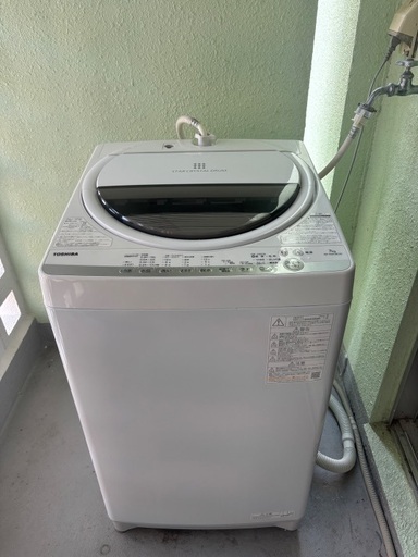 【TOSIBA】全自動洗濯機　7.0キロ　22年10月購入品