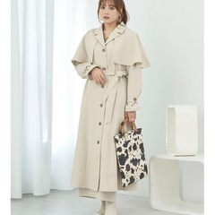 レディース トレンチコート さフリーサイズの画像