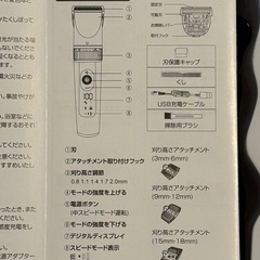 電動バリカン(未使用)の画像
