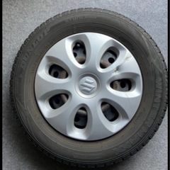 ダンロップ　ウインターマックス 145/80R13 2019年製 スズキアルトのホイールの画像