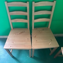 IKEA ダイニングテーブル チェア4脚セットの画像