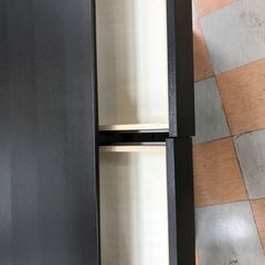 【ジャングルジャングル石川金沢店】 ニトリ チェスト ブラック W112×D41×H81 クリーニング済み												の画像