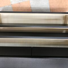 【ジャングルジャングル石川金沢店】 ニトリ チェスト ブラック W112×D41×H81 クリーニング済み												の画像