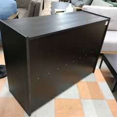 【ジャングルジャングル石川金沢店】 ニトリ チェスト ブラック W112×D41×H81 クリーニング済み												の画像