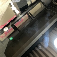 ロ 2510-588 テレビローボード ガラス コーナータイプ キズ 汚れありの画像