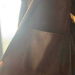 ブラウン　ロングコートの画像