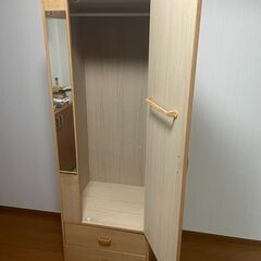 タンス　収納　洋服掛け　クローゼットの画像