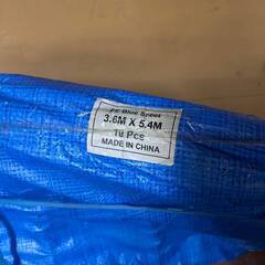 Y4 未使用 ブルーシート 規格 約 3.6×5.4 3.6x5.4 10枚入 建築 現場 養生 レジャーシート 41025K03の画像