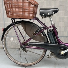 電動自転車 ヤマハ PASパス ナチュラL DX 26 紫 3段　の画像