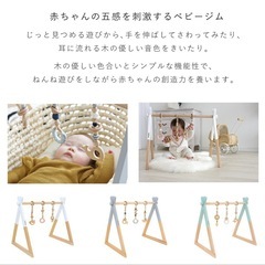 【美品】HOPPL ホップル ベビージム ホワイトの画像