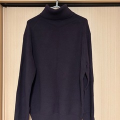 【美品・2枚セット】ORIHICA タートルネック セーター エンジ ブラックの画像