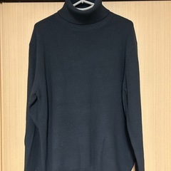 【美品・2枚セット】ORIHICA タートルネック セーター エンジ ブラックの画像