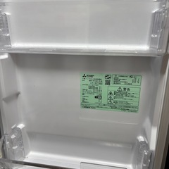 冷蔵庫 三菱電機 2ドアタイプ 2017年製の画像