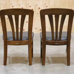 ≪yt2081ジ≫ [2脚セット] 未使用/長期保管品 1996年製造 karimoku/カリモク ダイニングチェア 食堂椅子 ② 当時物/ヴィンテージ家具/中古家具/宮城県仙台市 71016-07の画像