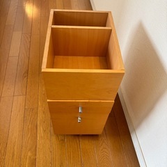 木製収納ワゴン（0円）の画像