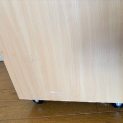 木製収納ワゴン（0円）の画像