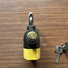 KOMINE アラームロック #09-120 ブラック/イエローの画像