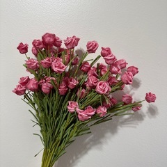✅バラ 造花 インテリア ピンク 装飾 フェイクグリーン フェイクフラワーの画像
