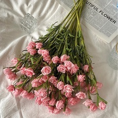 ✅バラ 造花 インテリア ピンク 装飾 フェイクグリーン フェイクフラワーの画像