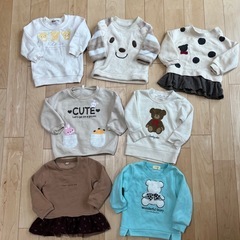 ベビー服８０秋冬服のみまとめ売り２８着の画像