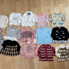ベビー服８０秋冬服のみまとめ売り２８着の画像