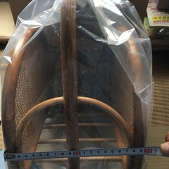 藤製品　物入れ未使用です。の画像