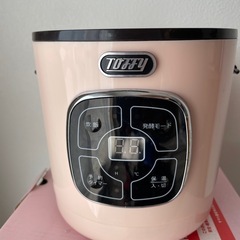 【Toffy/トフィー】 マイコン炊飯器 ピンクの画像