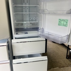 三菱 3ドア冷蔵庫.330L.自動製氷.2018年型.真っ白な冷蔵庫.10キロ内配達無料の画像