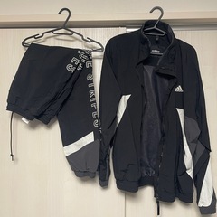 【美品】adidas ウィンドブレーカー　セットアップ　XLの画像