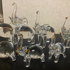 ガラス細工 ゾウの画像