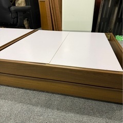 収納付きシングルベッド　ラシク　木製ベッドフレームの画像