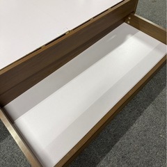 収納付きシングルベッド　ラシク　木製ベッドフレームの画像