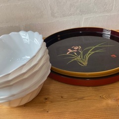お盆×2点　　小鉢×5点の画像