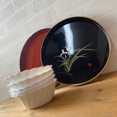 お盆×2点　　小鉢×5点の画像