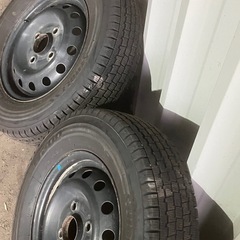 軽バン・軽トラ 12インチブリジストンW300 145/80R12 80/78N LT 4本スチールホイール付　の画像