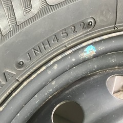 軽バン・軽トラ 12インチブリジストンW300 145/80R12 80/78N LT 4本スチールホイール付　の画像