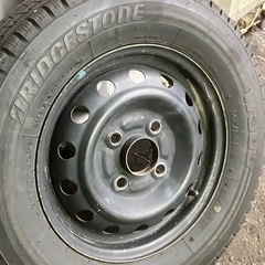 軽バン・軽トラ 12インチブリジストンW300 145/80R12 80/78N LT 4本スチールホイール付　の画像