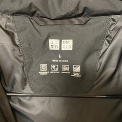 美品 ユニクロ シームレスダウンコート メンズ Ｌサイズの画像