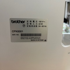 10/26中の取引限定金額【美品】 brother コンピューターミシン アニュドールブランII  CPN3001 の画像