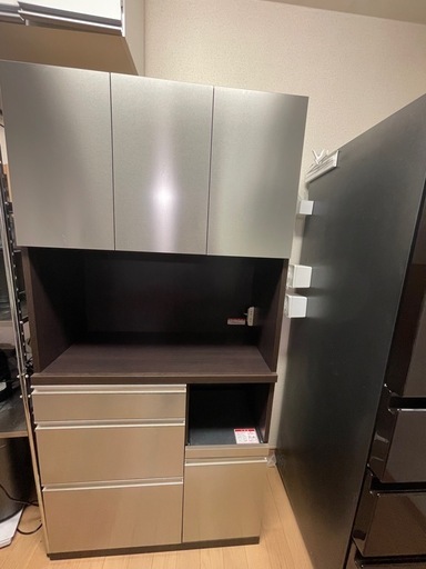 食器棚　カップボード　高橋木工所　ステンレス調