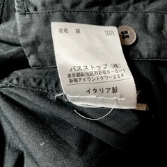 ブラックシャツ　イタリア製の画像