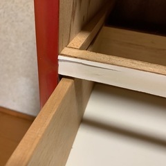 昭和レトロ　ポップ　タンス　チェスト　赤の画像