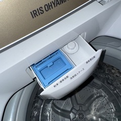 全自動洗濯機 5kg IAW-T502EN  小型洗濯機 5.0kg 一人暮らし コンパクト 引越し 単身赴任 縦型洗濯機 風乾燥 簡易乾燥 送風乾燥 上開き 家電 ひとり暮らし 部屋干し 1人 2人 アイリスオーヤマ 新生活の画像