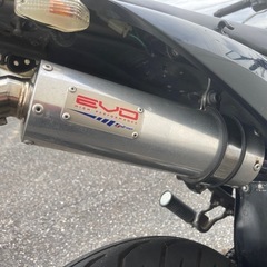 Dトラッカー125  インジェクション車　各部メンテ済　自賠責R9年6月まで　EVOサイレンサー　予備新品タイヤ1セット付き　絶好調です！の画像