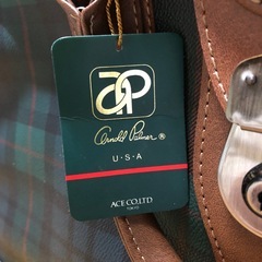 【未使用品】ace製 AP Arnold Palmer アーノルドパーマー スポーツ バッグ トラベルバッグ ビジネスバッグ 5651204 121-408 エース チェック柄 ボストンの画像